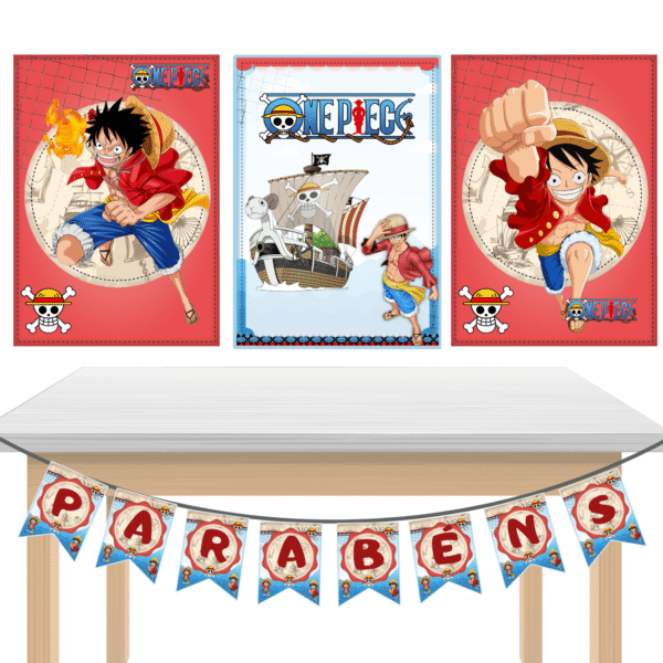 KIT festa Kit só um Bolinho ONE PIECE - Imagem 4