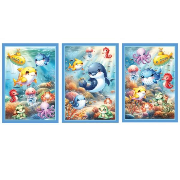 Kit Festa Kit só um Bolinho Fundo do Mar Azul - Imagem 6