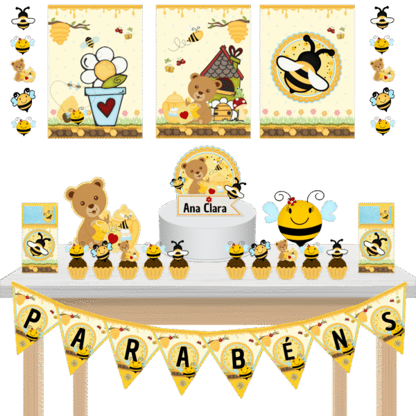 Kit Festa Kit só um Bolinho Abelhinha