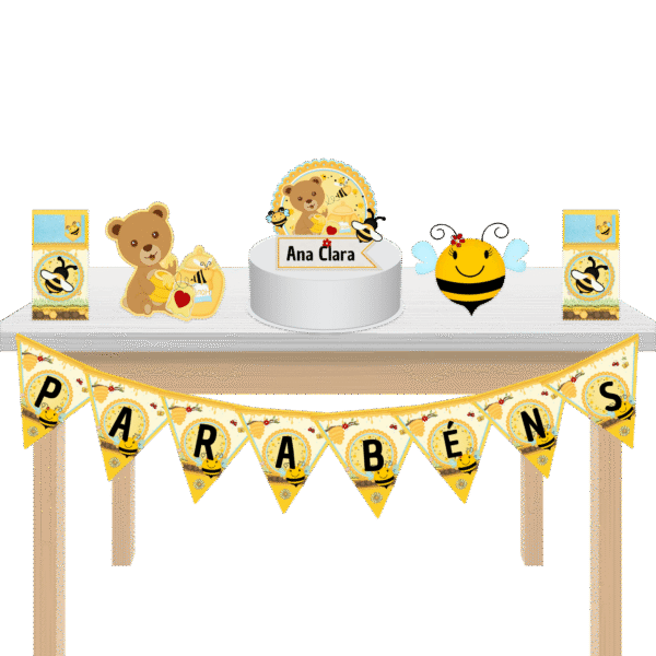Kit Festa Kit só um Bolinho Abelhinha - Imagem 6