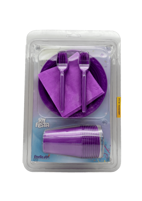 Kit Festa Descartáveis 10 Pessoas 40 Itens - Imagem 5